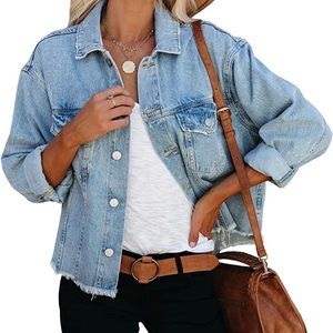 NEW - over sized Jean jacket